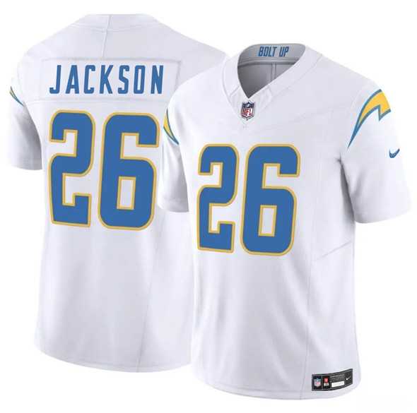 Men & Women & Youth Los Angeles Chargers #26 Donte Jackson White 2025 F.U.S.E. Vapor Limited Stitched Jersey